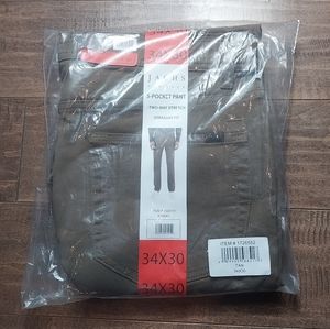 34 x 30 Jachs New York Tan/Khaki 5 Pocket Pant